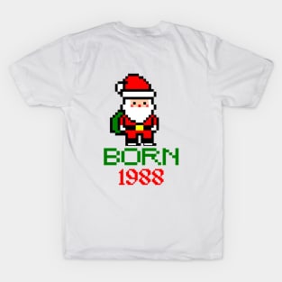 pixel art santa claus born 1999 T-Shirt